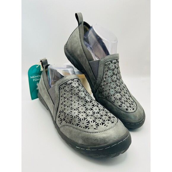 JBU Jambu Shoes Women 11 M BellFlower Slip On Memory Foam Gray Sneakers - Picture 1 of 7